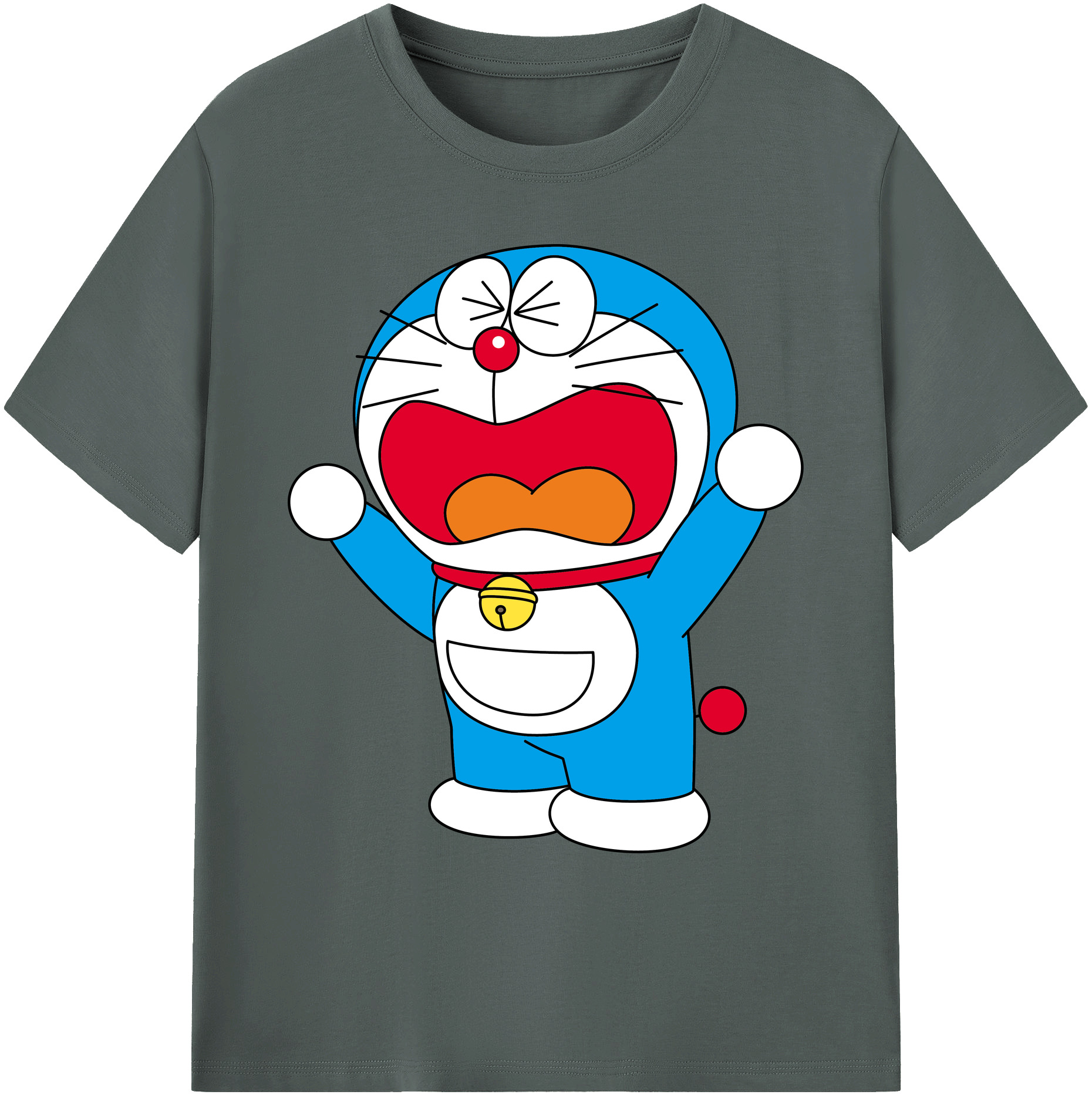 （画像用） ドラえもん Doraemon 綿100％ メンズ半袖Tシャツ｜肌触りやわらか＆通気性